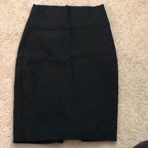 Black pencil skirt